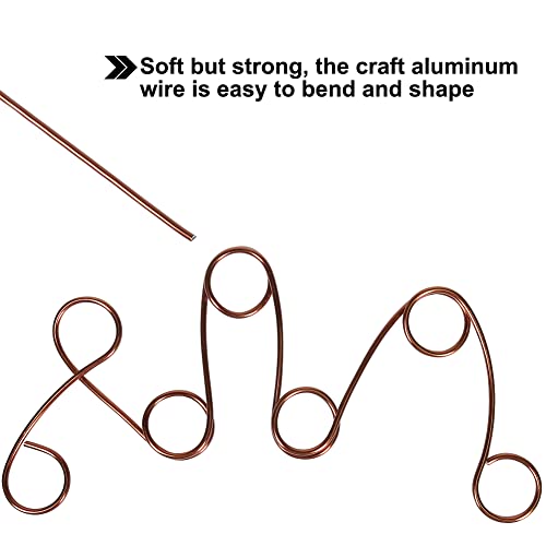 50ft 9 Gauge 3mm Aluminum Wire Bronze Bendable for Bonsai