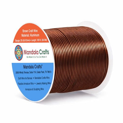 20 Gauge Brown Anodized Aluminum Craft Wire