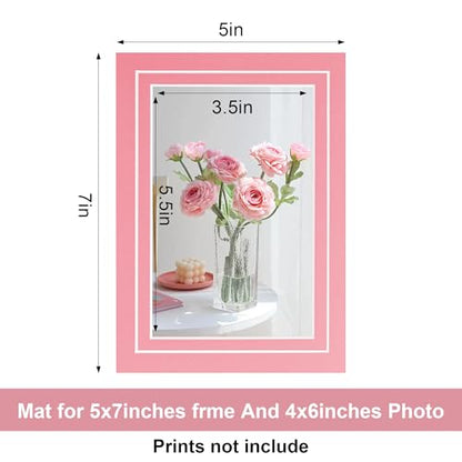 10 Pack 5x7 Colorful Picture Mats