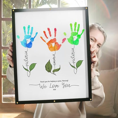 Flower Handprints Mother’s Day Handprint Art DIY Kit