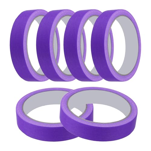 Masking Tape 0.8 Inch x 21 Yard Painter's Tape Purple Paint Tapes for DIY Crafts Arts Drawing Decoration Labeling Car Painting Artist Teachers