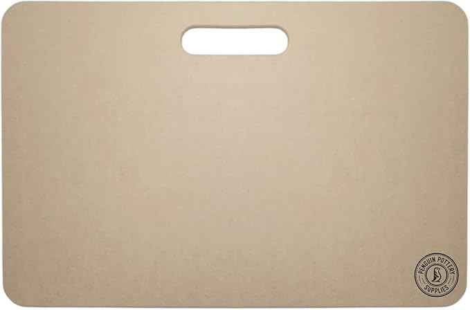 Penguin Pottery Portable Clay Wedging Board with Built-in Handle - Premium Wedging Board for Pottery - Clay Board Clay Table for Clay Crafts Arts Ceramics Pottery Tools (Large - 12 in x 18 in)