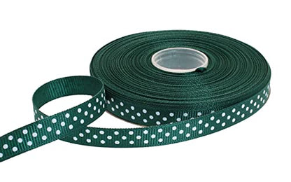 Polka Dot Grosgrain Ribbon 25 Yard Each Roll 100% Polyester