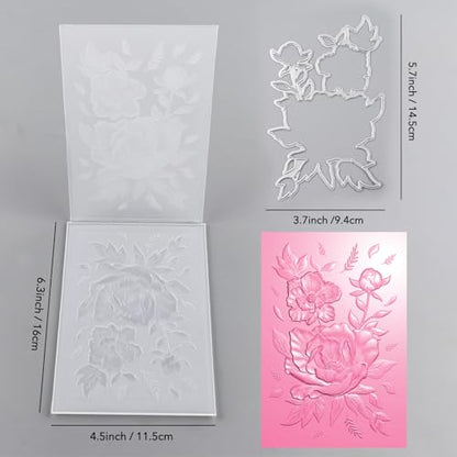 3D Embossing Folder and Metal Die Set for Card Making