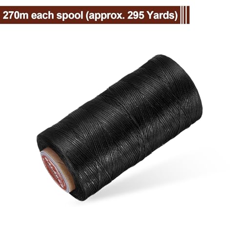 Flat Leather Sewing Waxed Thread