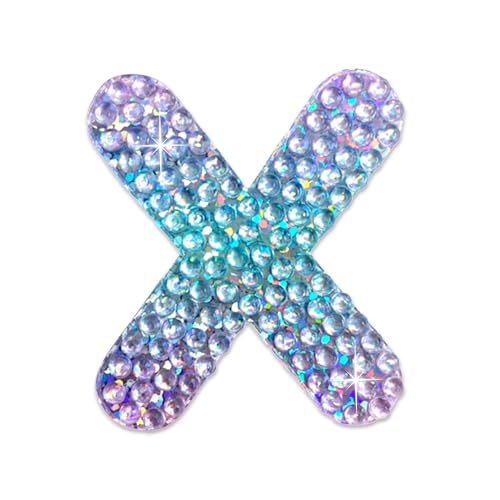 Sparkly Rhinestone Alphabet Letter Sticker X