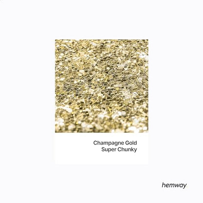 Resin Glitter Champagne Gold 100g Super Chunky (3.5 Ounce)