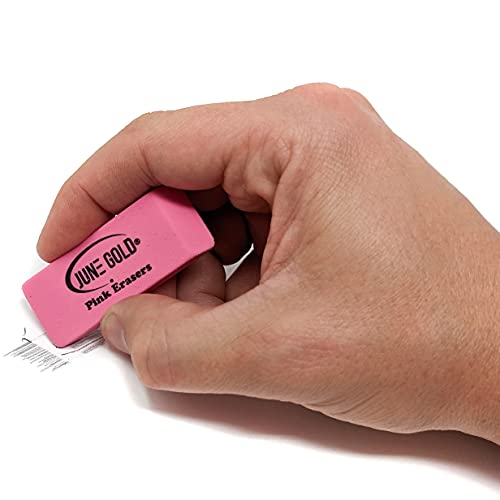 16 Pink Rubber Erasers (16 Count)