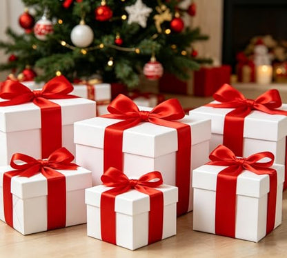 1 Inch x 100yds Red Satin Ribbon for Christmas Craft Gifts Wrapping (300 Foot)