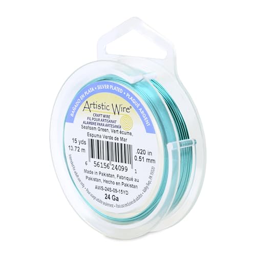 24 Gauge Silver Plated Tarnish Resistant Colored Copper Craft Wire