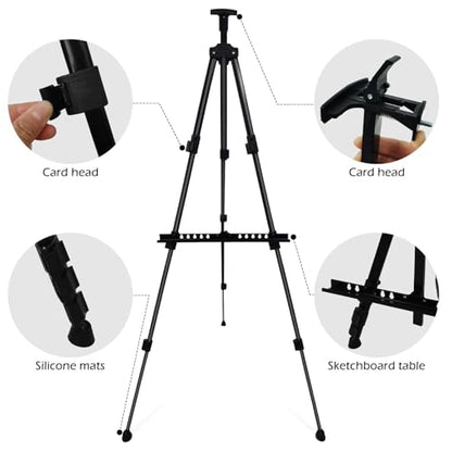 17 66 Inch Adjustable Art Easel Stand for Painting and Sign