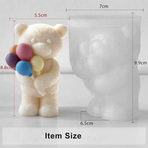 Balloon Bear Candle Molds