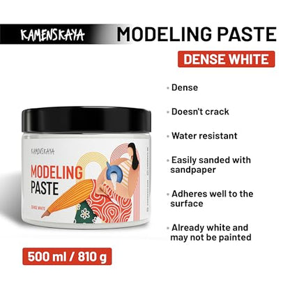 Modeling Paste for Textured Art and Acrylic Painting (16.9 Fl Oz)