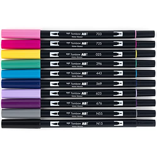 56188 Dual Brush Pen Art Markers (10 Count)