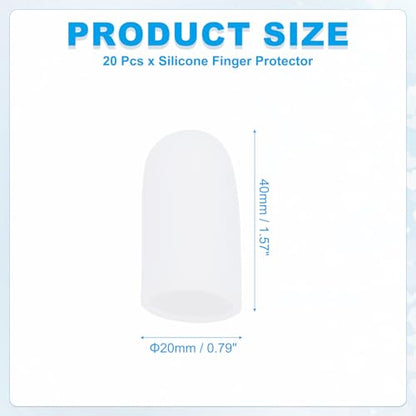 Gel Finger Cots 1.6"x0.79" (20 Count)