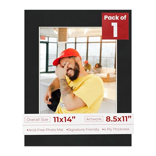 11x14 Mat Bevel Cut for 8.5x11 Photos