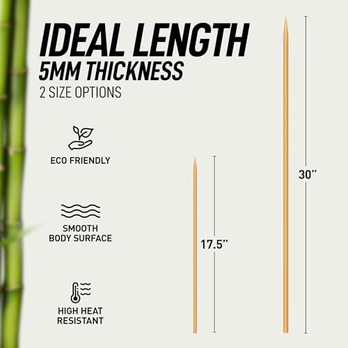 120 Pack Bamboo Wooden Skewers (120 Count)
