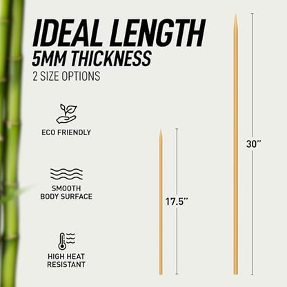 120 Pack Bamboo Wooden Skewers (120 Count)