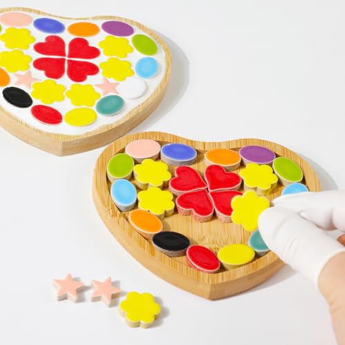 200g Ceramic Mosaic Tiles Pieces (150 Count)