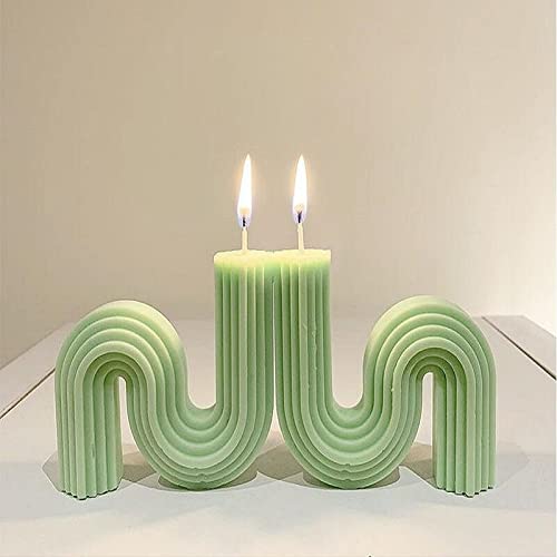 2 Pack 6 inch + 7 inch Twist Candle Molds (2 Count)