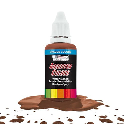 Opaque Coffee Brown Acrylic Airbrush Paint