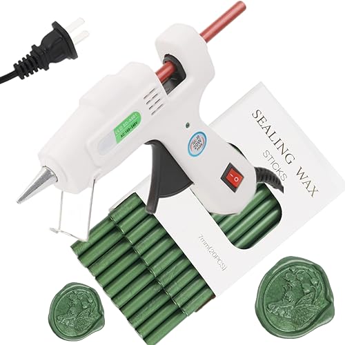 20Pcs Wax Seal Sticks Set with Glue Gun (21 Count)
