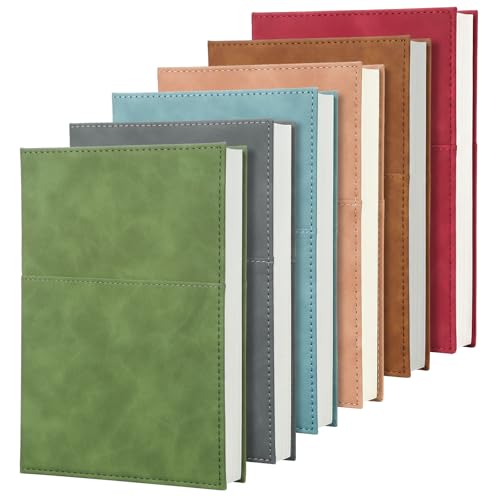 6 Pack Lined Journal Notebooks for Work