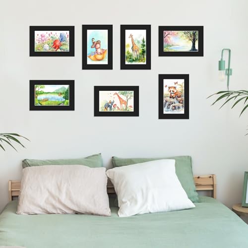 15 Pack 4x6 Black Picture Mats for 3x5 Photos (15 Count)