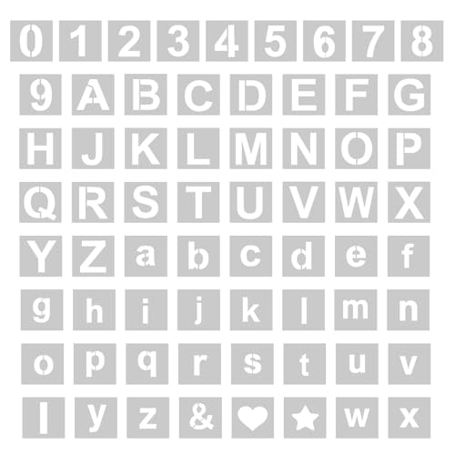 2 Inch 65 Pcs Letter Stencils (65 Count)