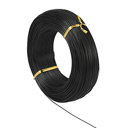 984 Feet 0.8mm Black Aluminum Wire Bendable Metal Craft Wire String for Beading Sculpting Jewelry Making (984 Foot)