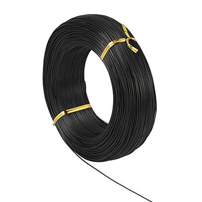 984 Feet 0.8mm Black Aluminum Wire Bendable Metal Craft Wire String for Beading Sculpting Jewelry Making (984 Foot)
