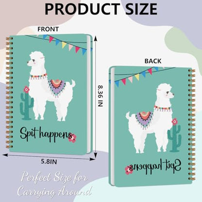 Funny Llama Spiral Notebook 5.8x8.3 Inch