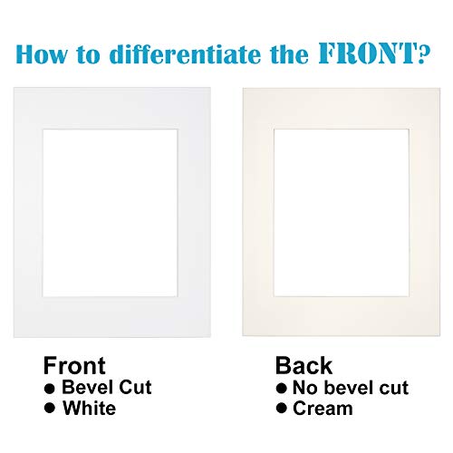 11x14 White Picture Mats Pack of 14 (14 Count)