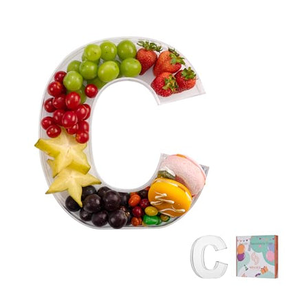 11" Clear Acrylic Letter & Number Charcuterie Tray