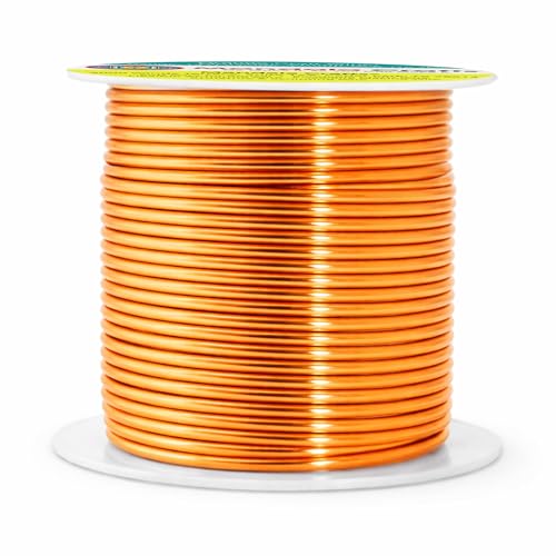 14 Gauge Orange Anodized Aluminum Craft Wire