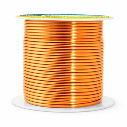 14 Gauge Orange Anodized Aluminum Craft Wire