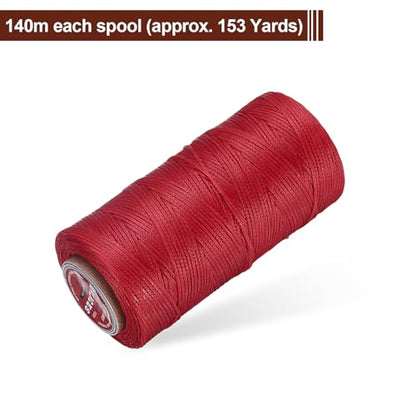 Flat Leather Sewing Waxed Thread