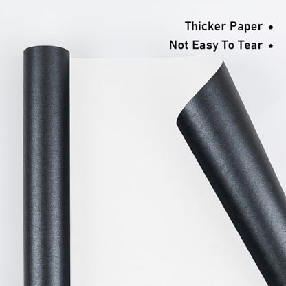 Carbon Black Matte Wrapping Paper (46.46 Sq Ft)