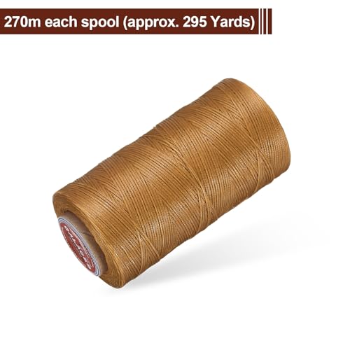 Flat Leather Sewing Waxed Thread