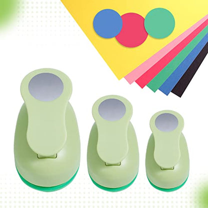 Circle Punch 2+1.5+1 Inch Paper Punch 3 Pcs Paper Punches for Crafting