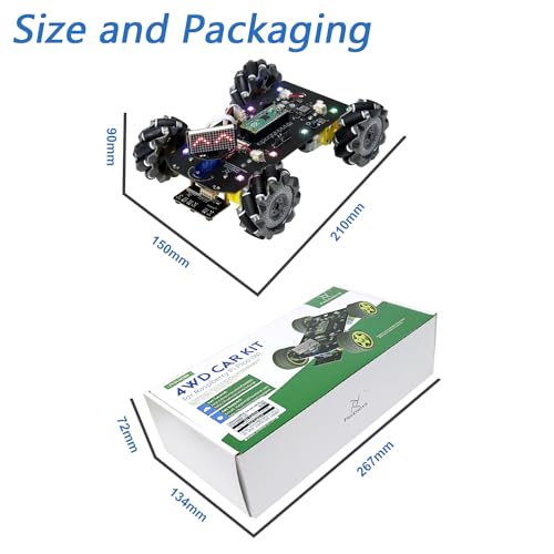 Mecanum Wheel Car Kit for Raspberry Pi Pico