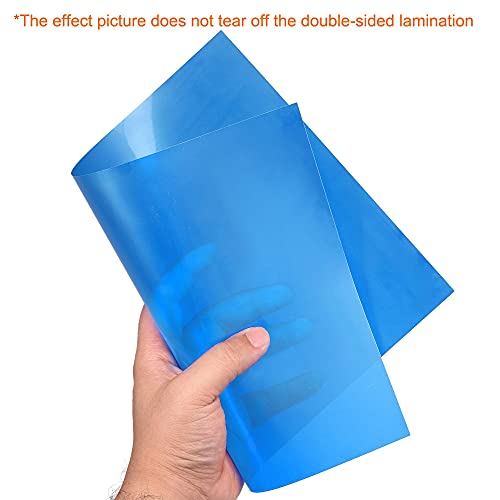 4Pcs A4 Gel Light Lighting Filter Overlay Transparent Color Correction Plastic Vinyl PVC Sheets Photography Television Blue (4 Count)