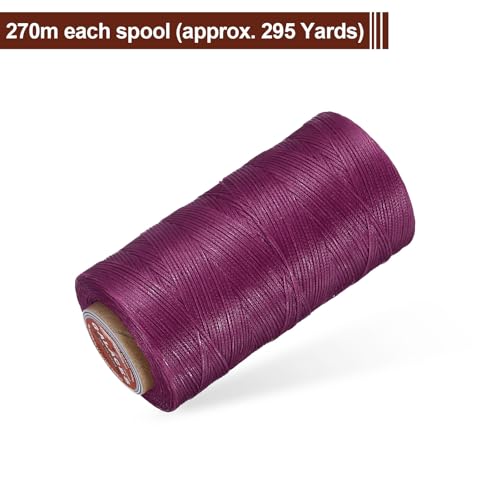 Flat Leather Sewing Waxed Thread