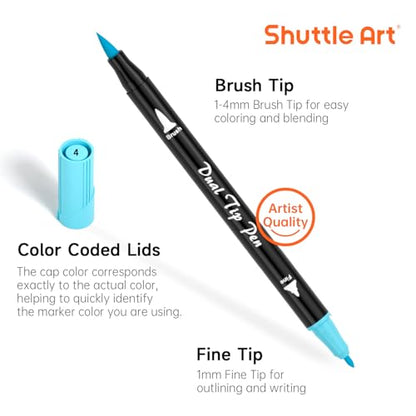 Pastel Brush Pens (56 Count)