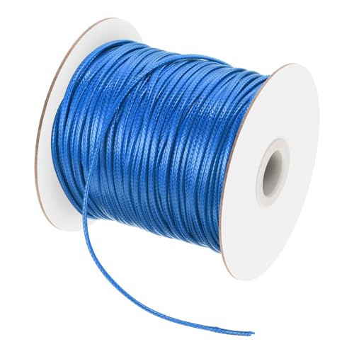 Waxed Cord 2mm Waxed Polyester Cord 98 Yard Wax String for Bracelet Making