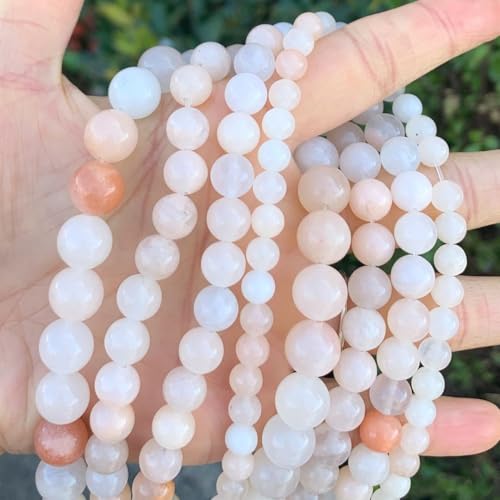 90pcs Adabele Natural Light Red Aventurine Gemstone 8mm Round Beads (92 Count)