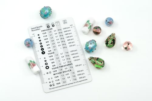 10 pcs Mix of Bohemia Lampwork Czech Glass Beads with Flowers (10 Count)