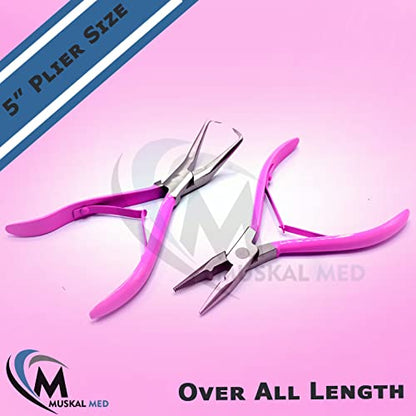 Professional Hair Extension & Beading Tool Kit Remove Plier Set for beads