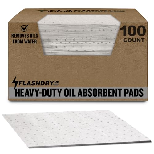 Heavy Duty Oil Absorbent Pads 300GSM (100 Count)