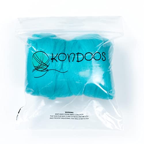 Colored Natural Wool roving (8 Ounce)